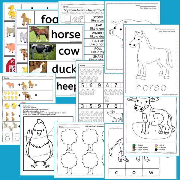 Farm Animal PreK-K Theme Pack - Image 3