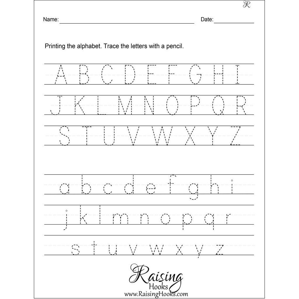 Tracing The Alphabet - Raising Hooks