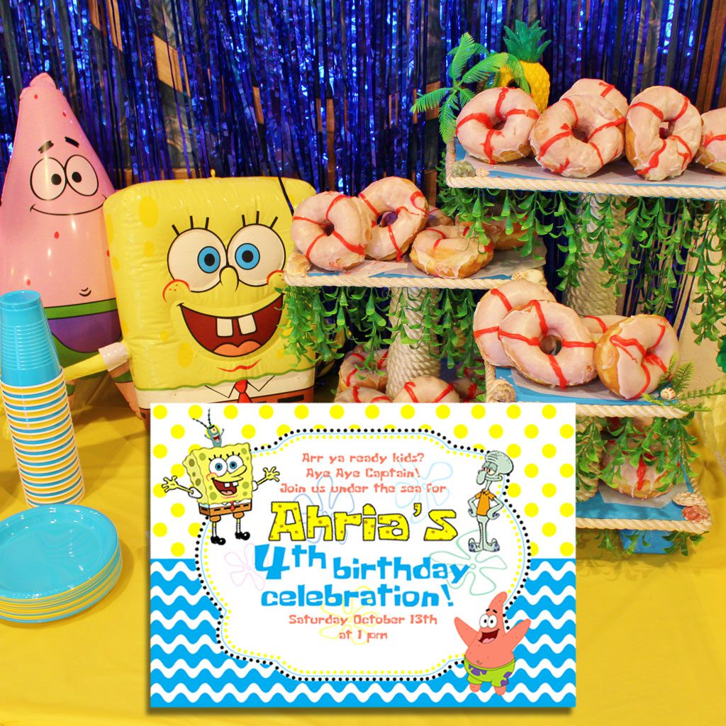 Spongebob Birthday - Spongebob Party - Spongebob Birthday Sign - Spongebob  Decorations - Spongebob Sign - Spongebob Party Decorations