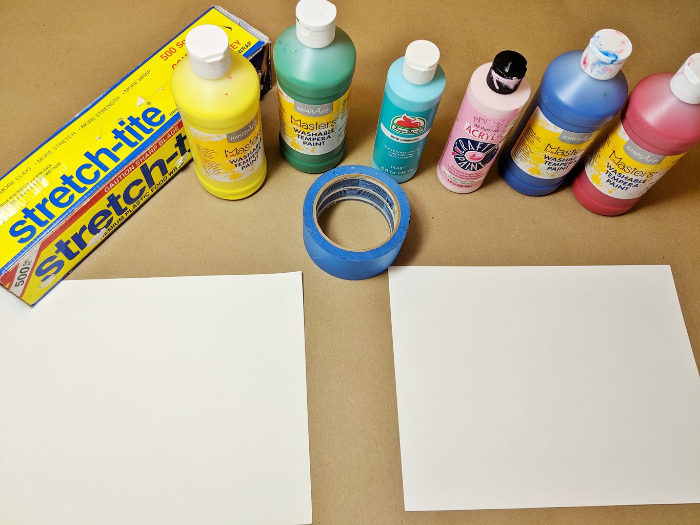 Plastic Wrap Painting Raising Hooks