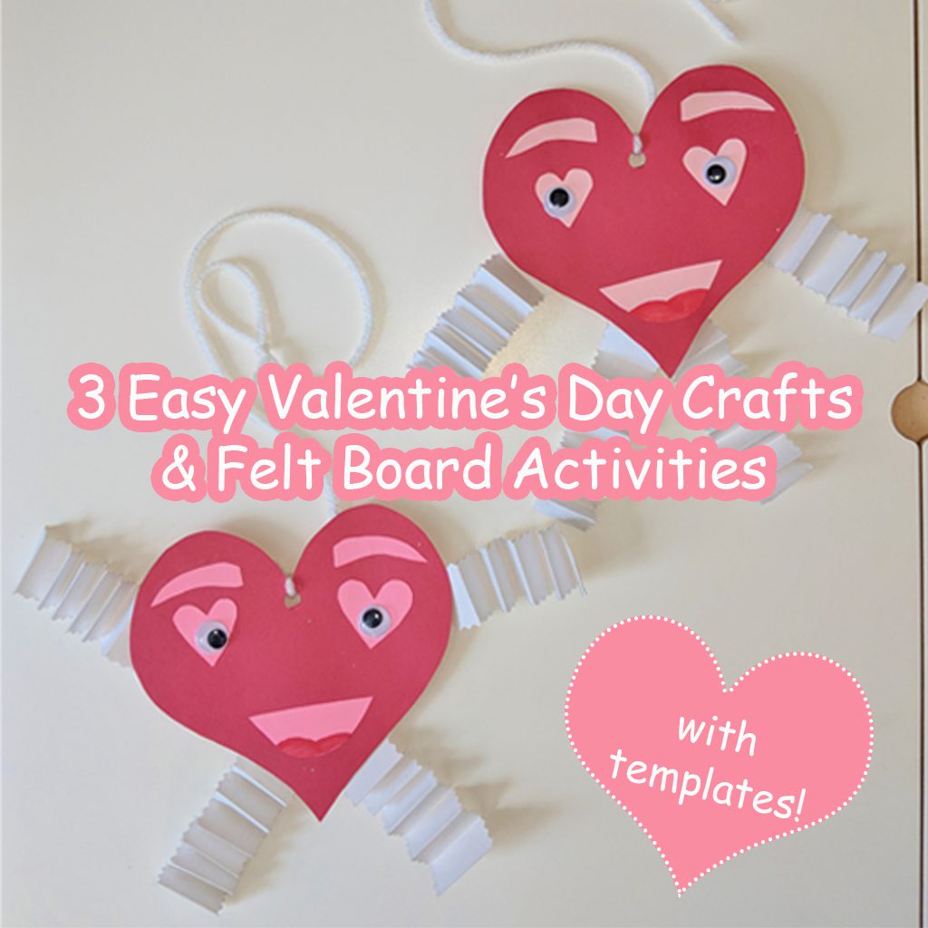 Valentine's Day Hearts Decorated with Foam Stickers - Crafty Mama in ME!