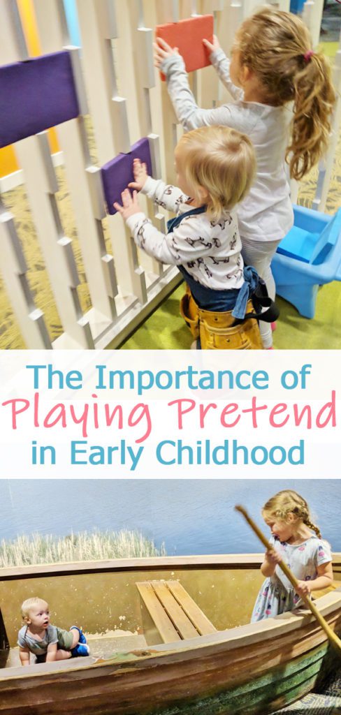 The Importance of Playing Pretend in Early Childhood. Benefits & Tips! #pretendplay #activitiesforkids #activities #playpretend #pretend #kidsplay #playbasedlearning #homeschooling #kidsactivities #kidsplay