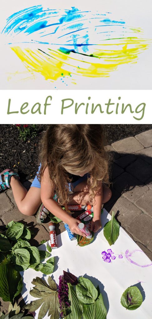 Leaf Printing - A great outdoor craft for children.
