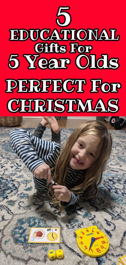 5 Educational Gifts For 5 Year Olds - Perfect For Christmas! #christmas #giftideas #educationaltoys #learning #homeschool #homeschooling #teaching