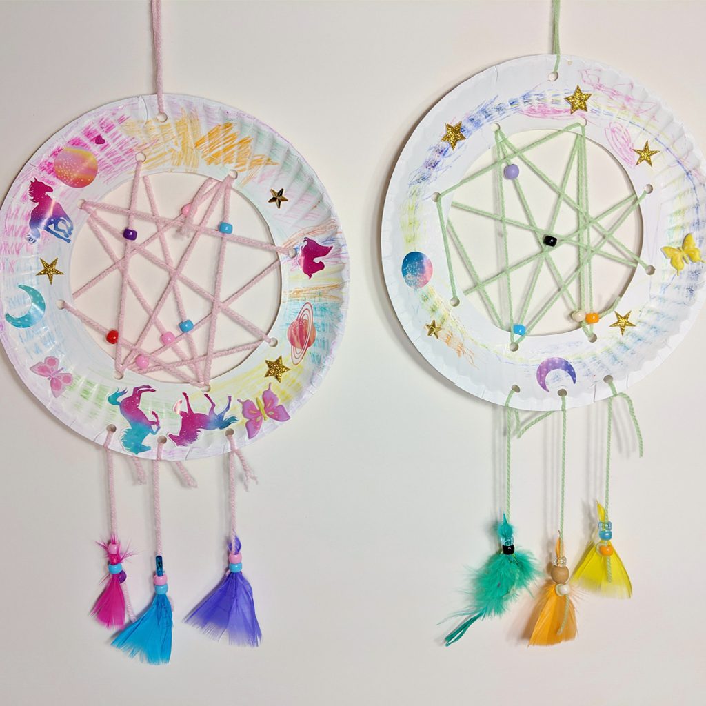 Paper plate clearance dream catcher
