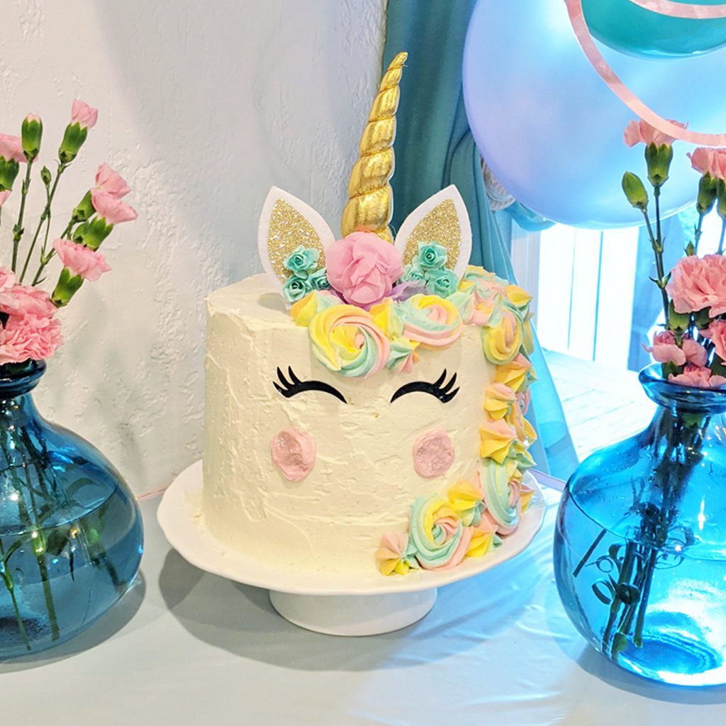 Cakes for Cures Unicorn Party Decoration Edible Cake Topper Frosting Sheet