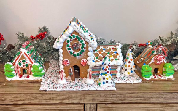 EASY 2 Story Gingerbread House &amp; Template - Raising Hooks