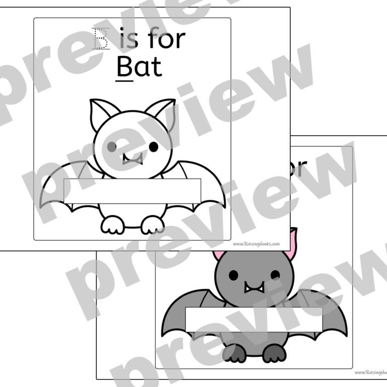 Let’s Build A Bat – B is for Bat - Raising Hooks